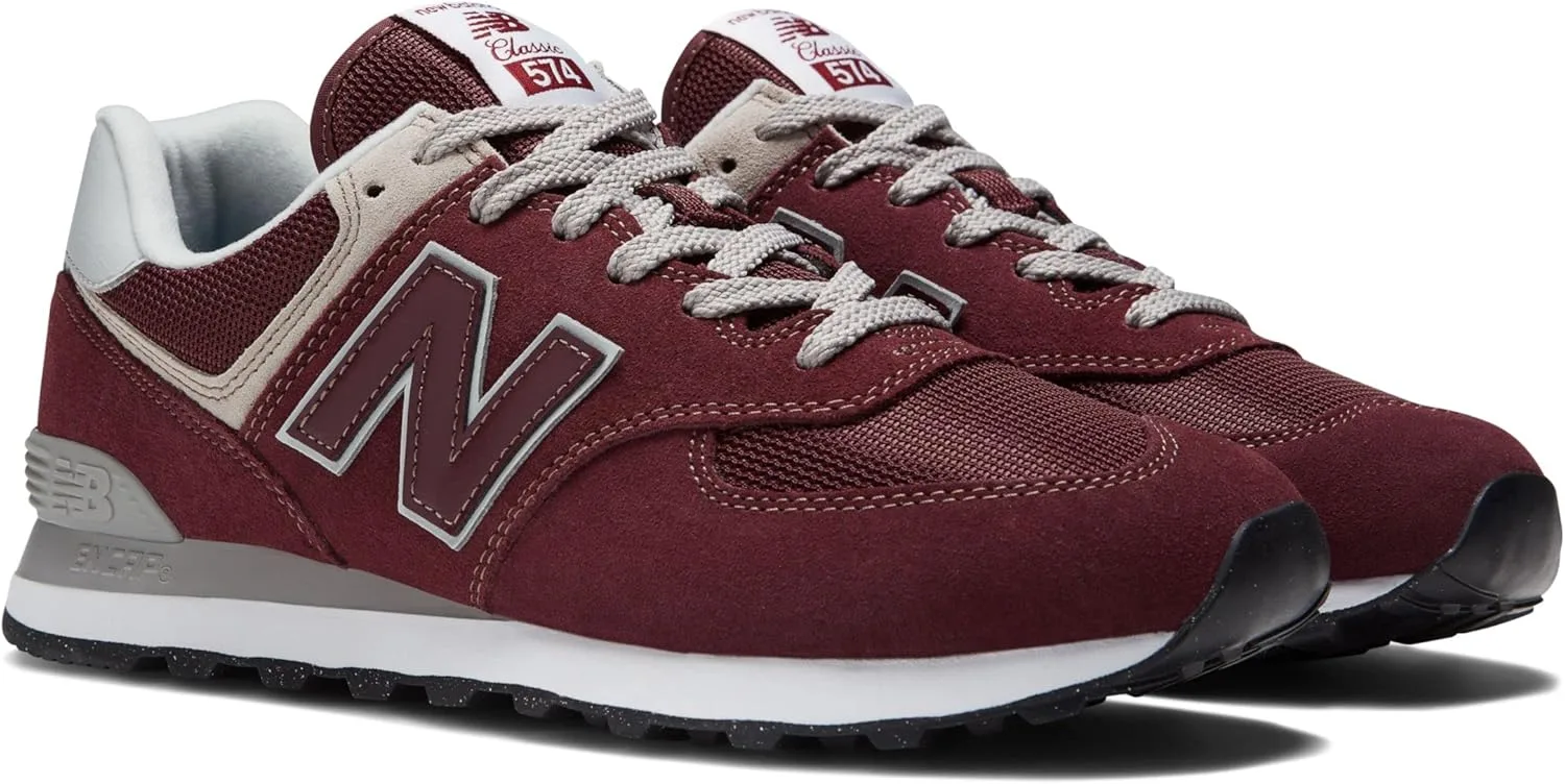 Мужские кроссовки New Balance Nb 574, бордовый — фото 4