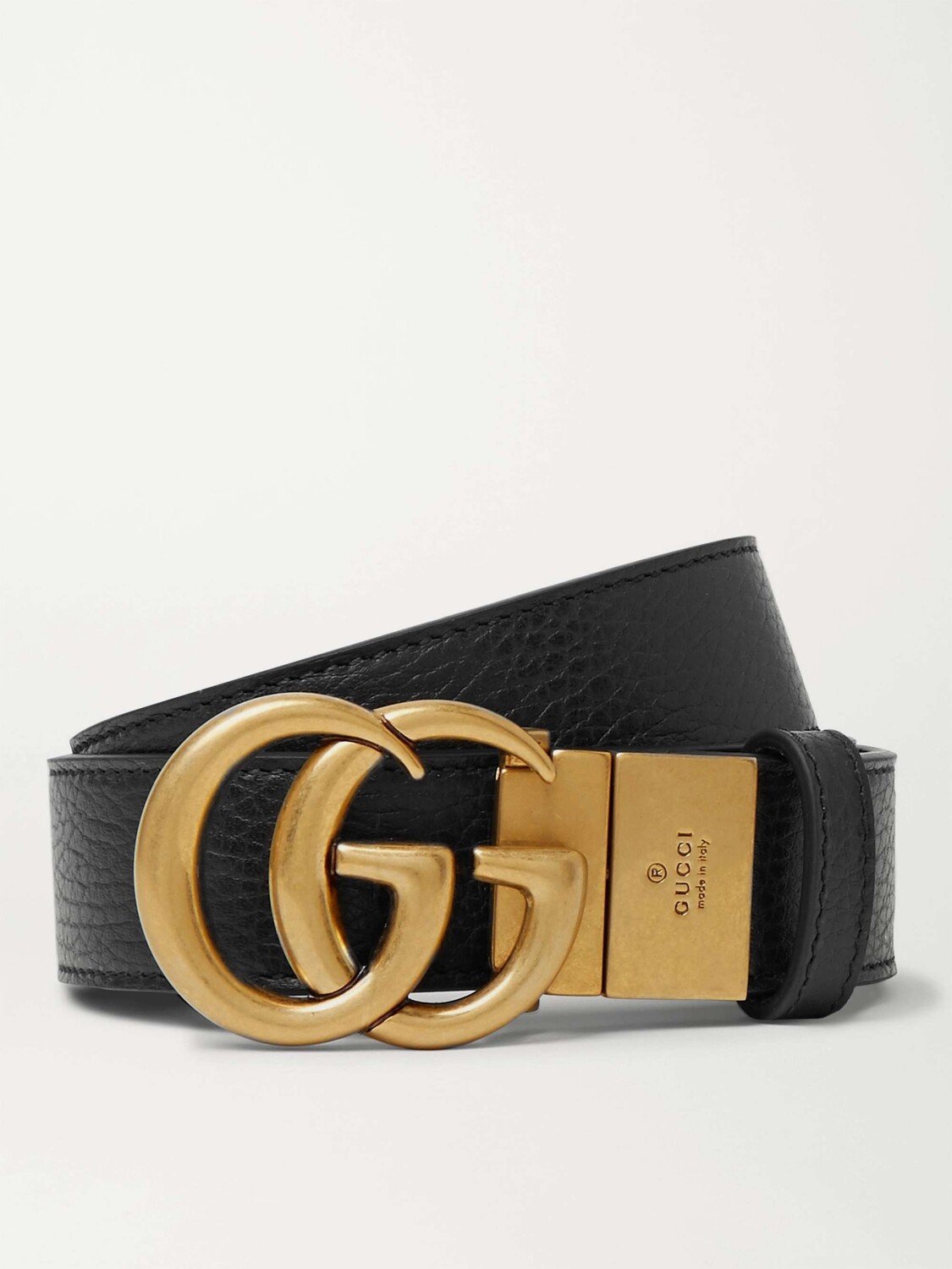 

Ремень из натуральной кожи шириной 3 см с логотипом GUCCI, черный