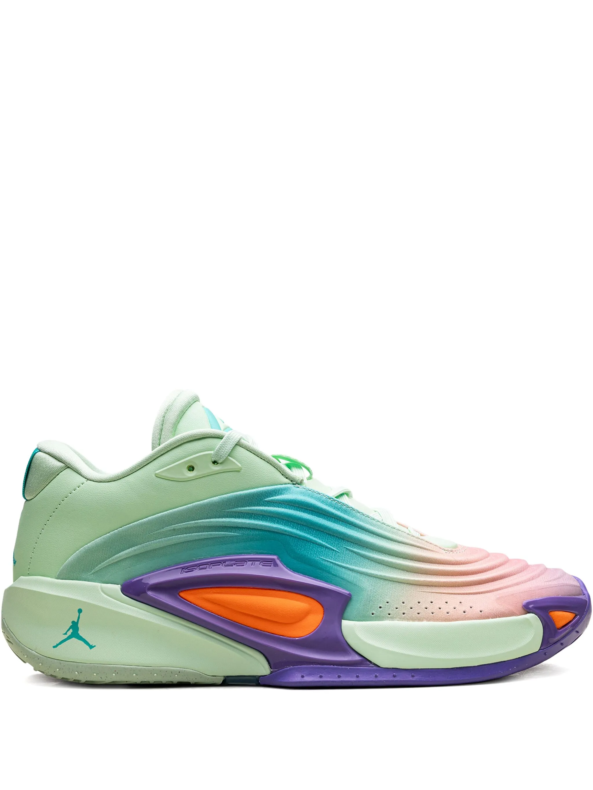 

Кроссовки Luka 3 Vapor Green/Cone/Psychic Purple/Hyper Jade Jordan, зеленый