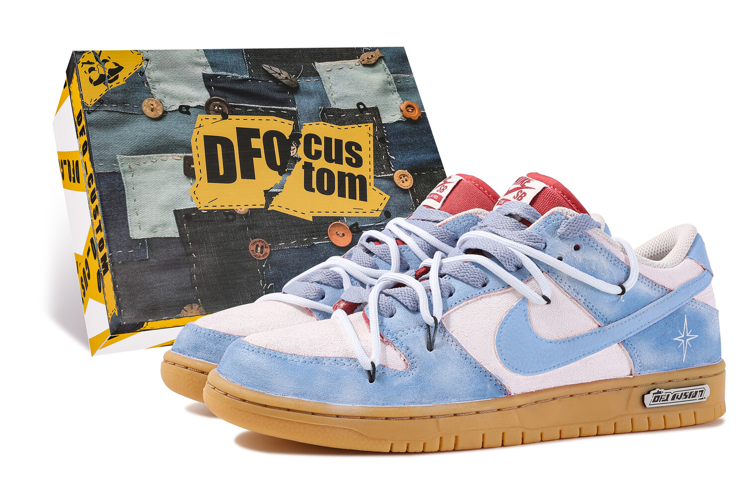 

Кроссовки Nike Dunk SB Skateboard Shoes Unisex Low-Top Blue White