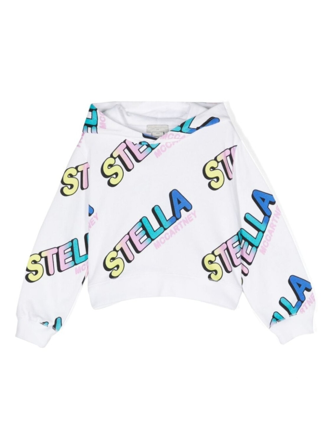 

Stella McCartney Kids худи с логотипом, белый
