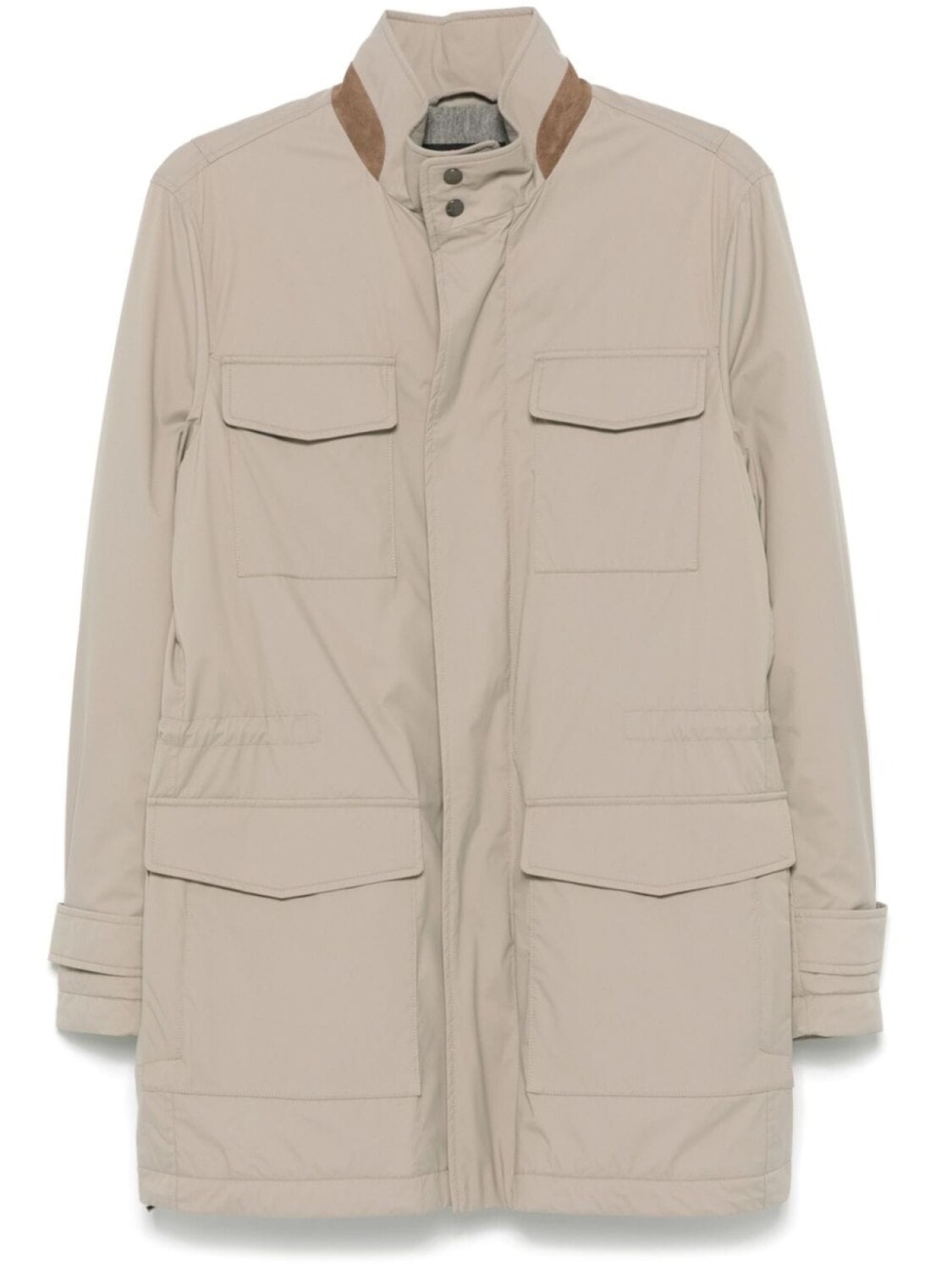 

Утепленное пальто Kiton, серый
