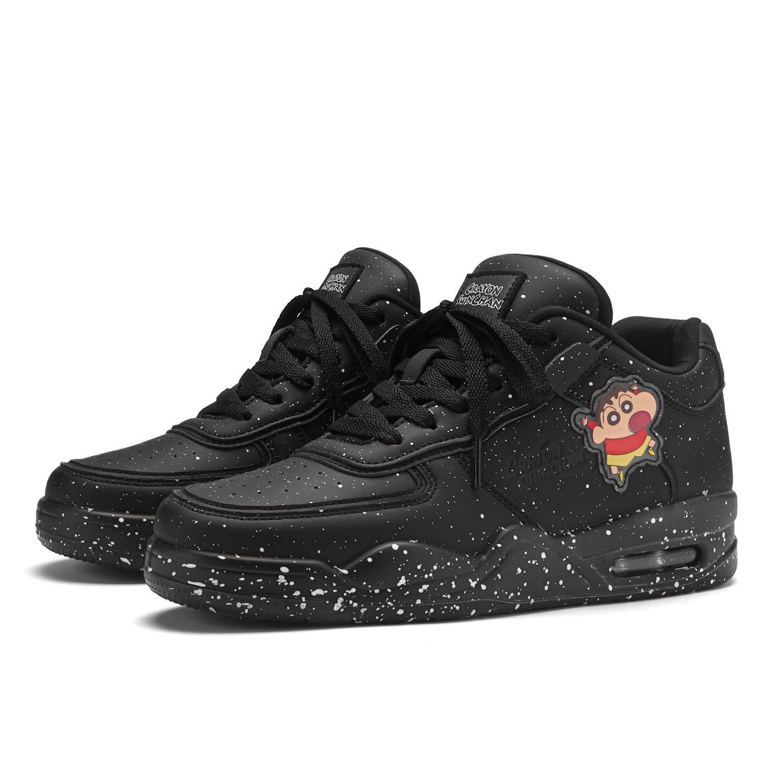 

Crayon Shinchan Низкие повседневные кеды унисекс Starry Black, цвет Starry Black