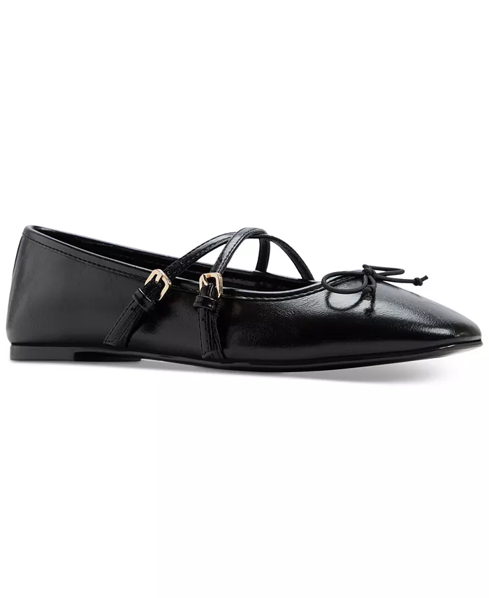 Женские балетки Amberlee с перекрещивающимися ремешками ALDO, черный