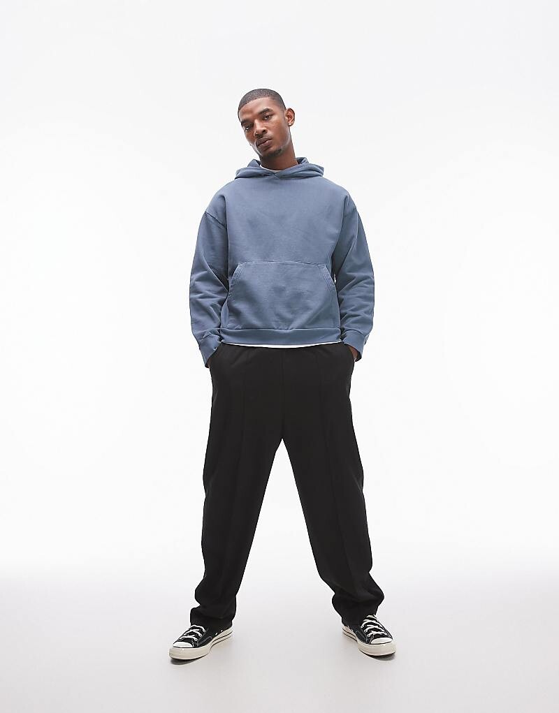 

Topman – худи свободного кроя черного цвета