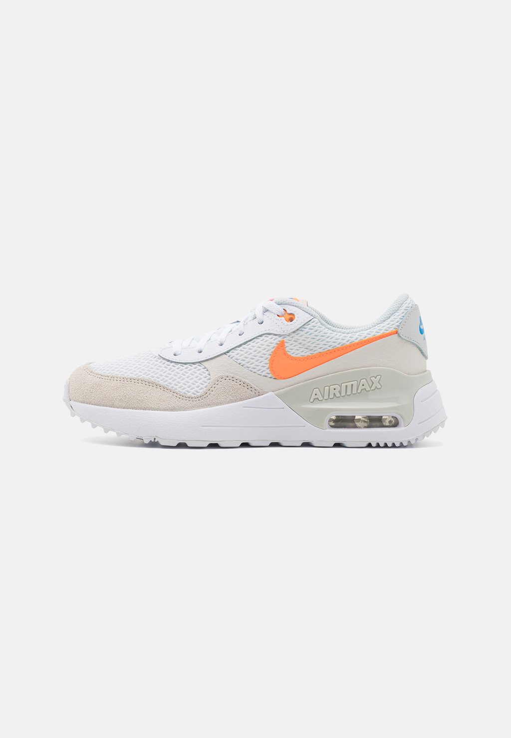 

Полукеды Air Max Systm Unisex Nike, белый/тотальный оранжевый/фантом/фотонная пыль