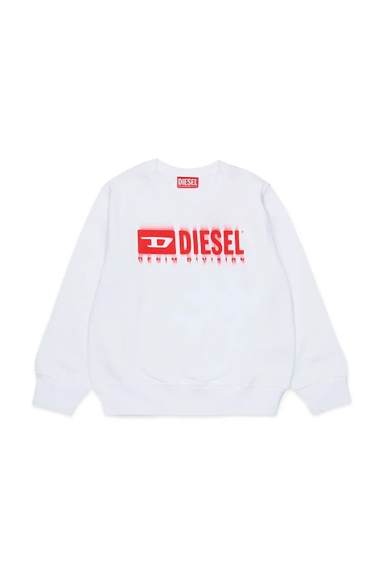 

Детская хлопковая толстовка SGINNL8 OVER SWEAT-SHIRT Diesel, белый