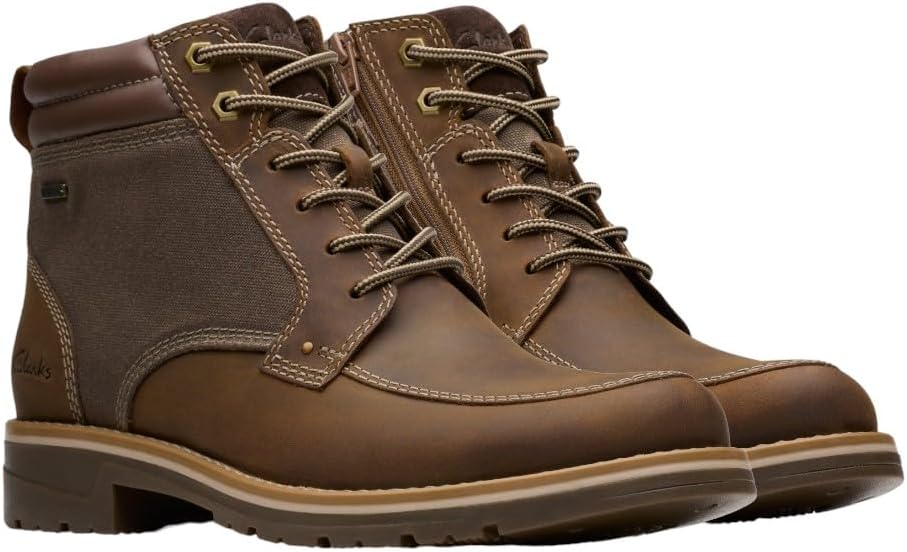 Мужские ботинки Clarks Morwell Zip, Beeswax Leather — фото 2