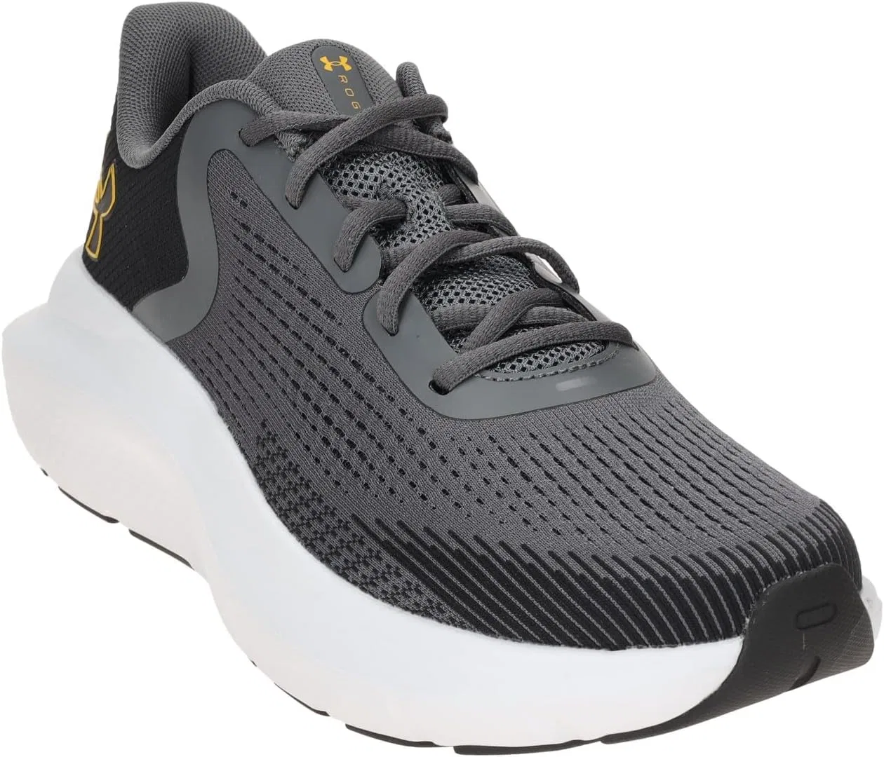 Мужские кроссовки Under Armour Charged Rogue 5 Runners, 2-025 Castlerock Black Campus Gold — фото 3