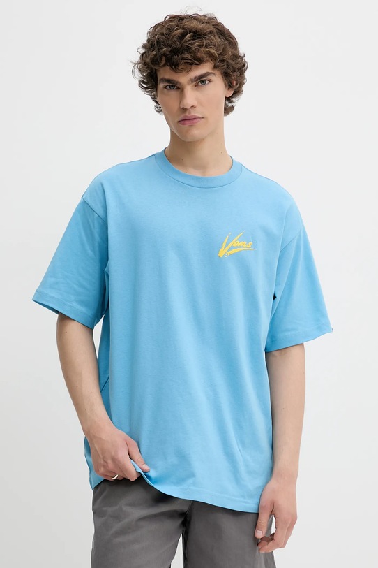 

Хлопковая футболка Vans, синий