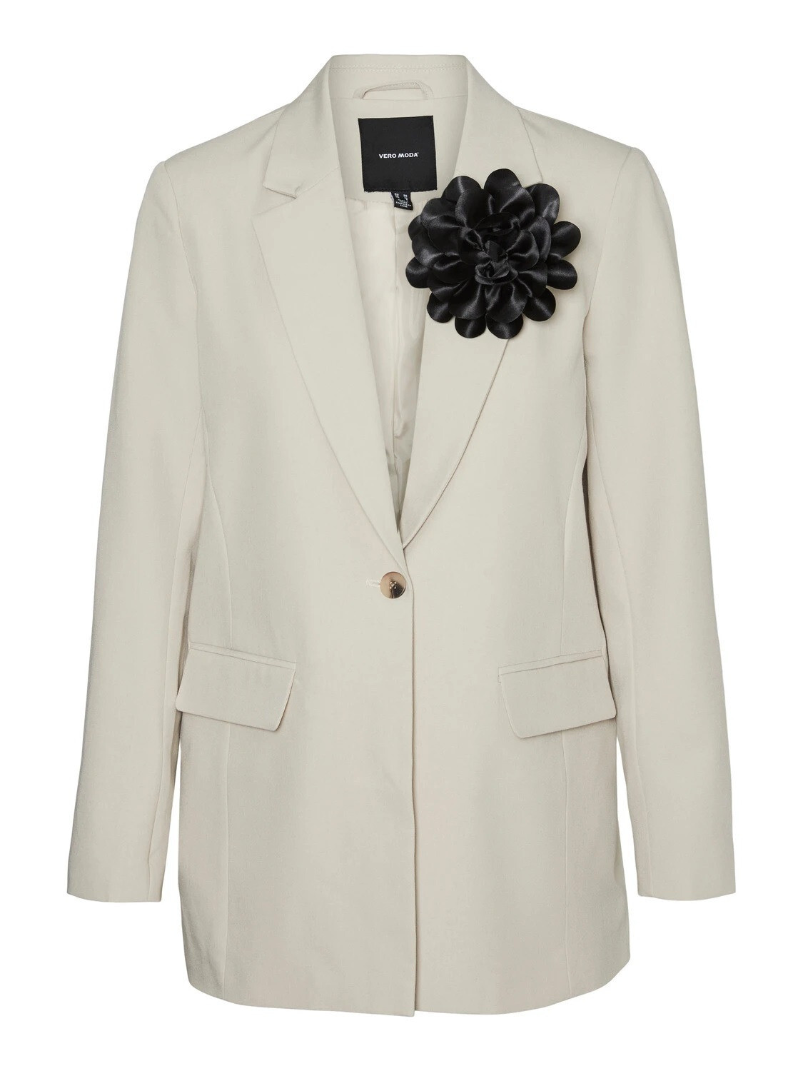 

Блейзер Vero Moda с цветком, бежевый
