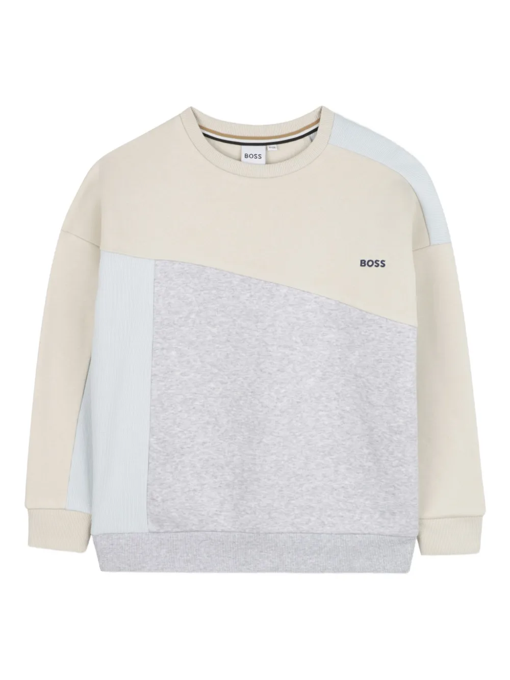 

Толстовка со вставками BOSS Kidswear, нейтральный
