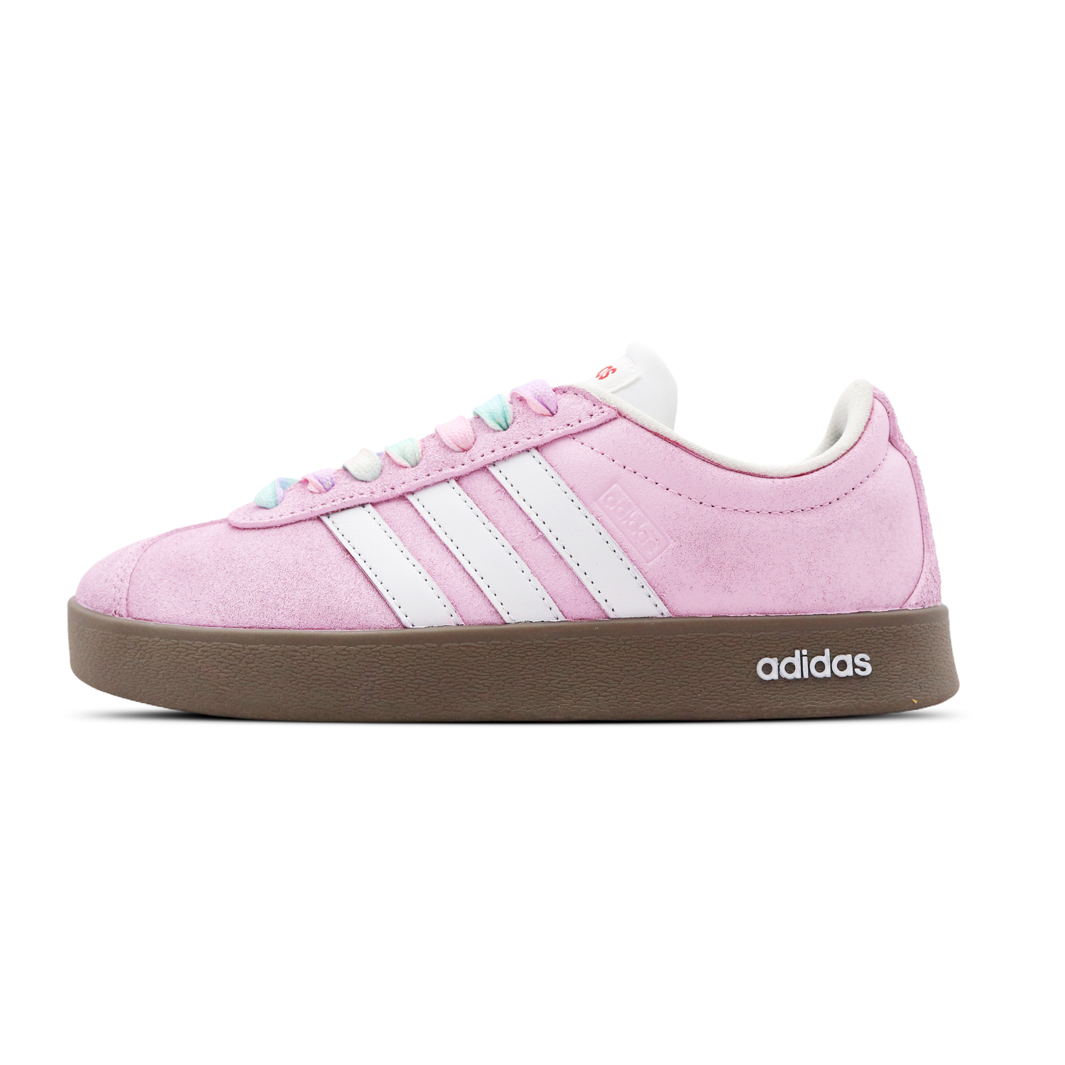 

Adidas Neo Вл Корт Классик Рейнбоу Коттон Ударопрочные Лоу-топ Скейтборд Кроссовки Унисекс Розовый Белый, цвет Pink White