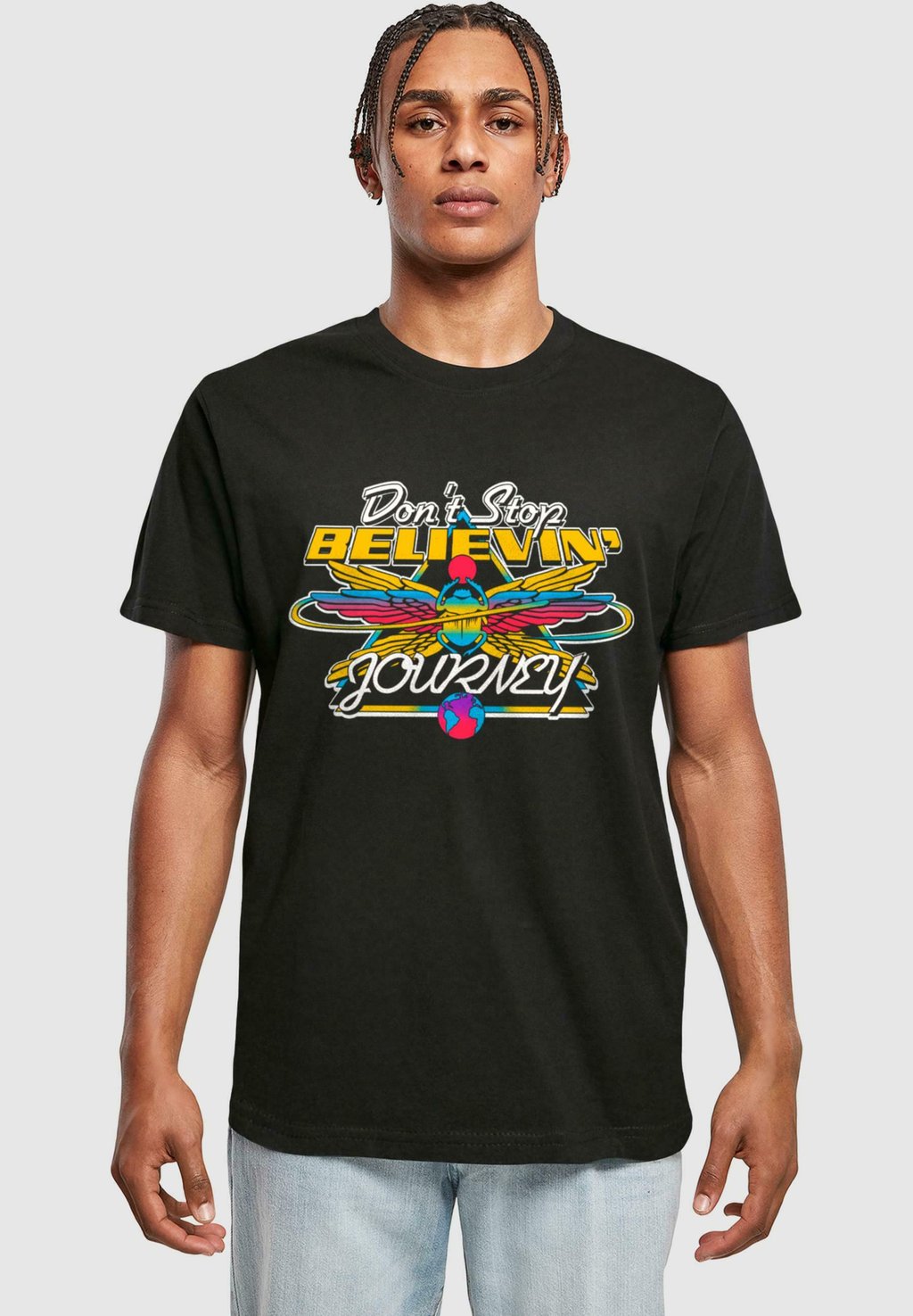 

Футболка с принтом JOURNEY ROCK BAND - WINGS GRAPHIC Merchcode, черный