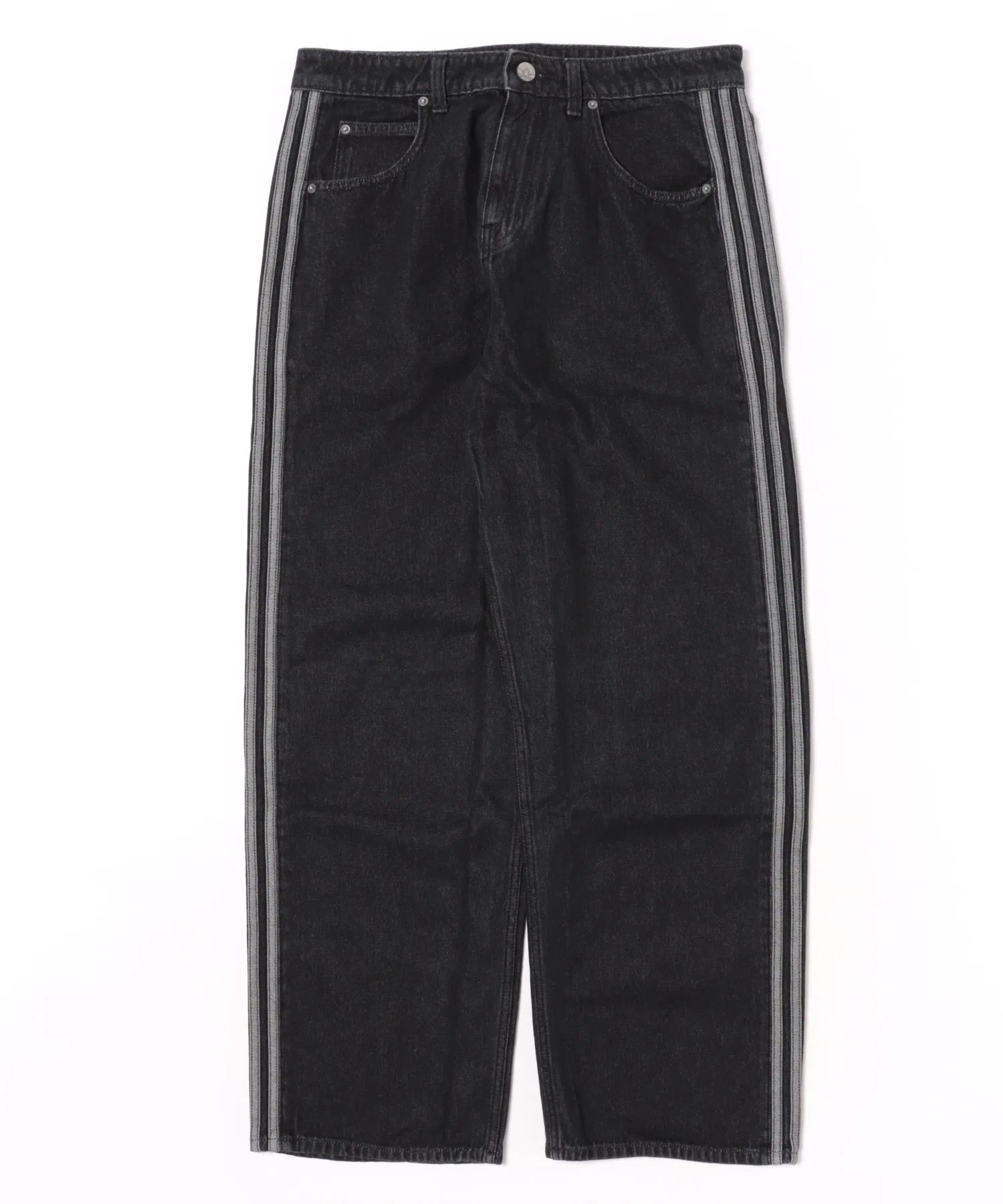 Мужские брюки adidas AC FIREBIRD DENIM из денима чёрные