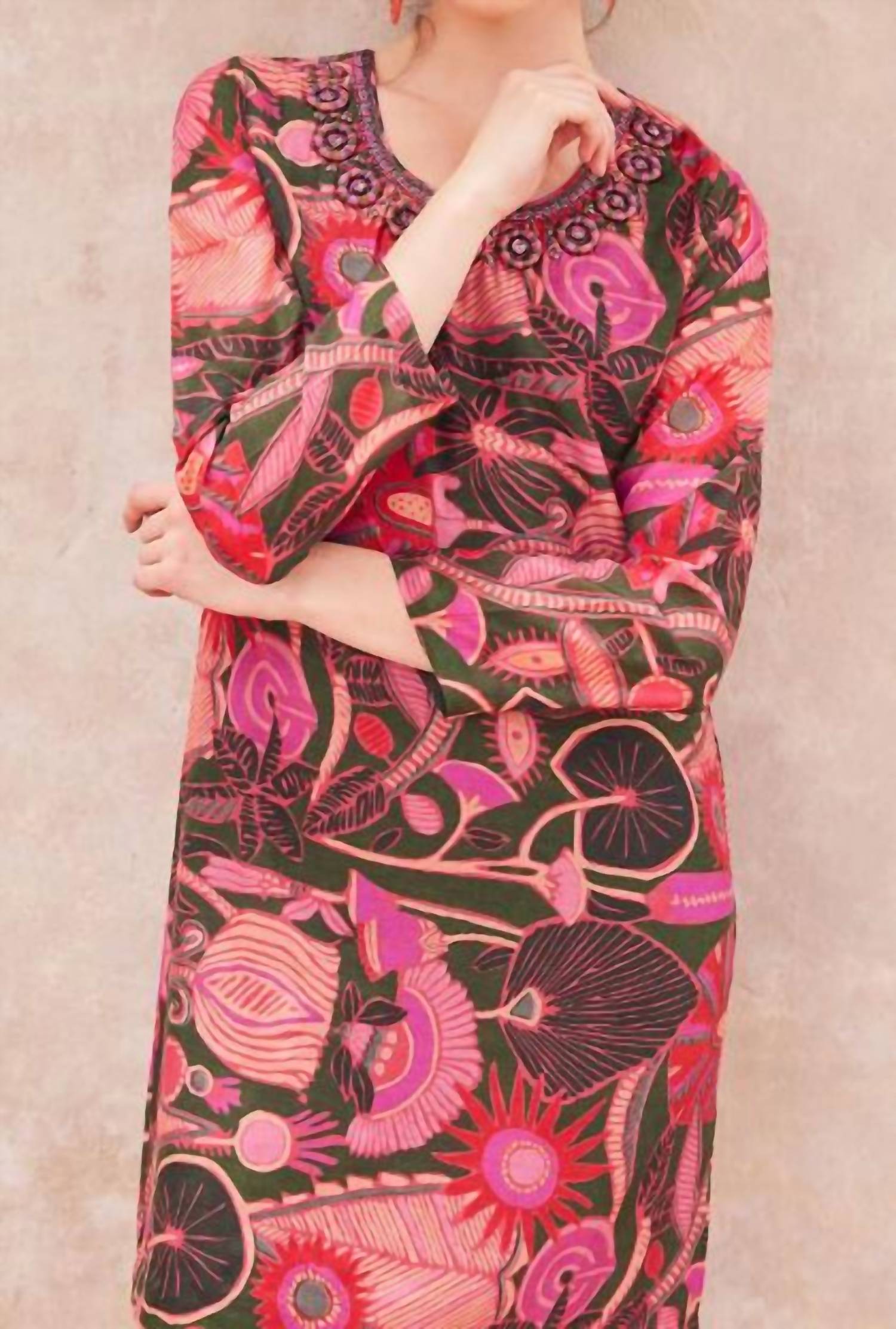 

Мини-платье Rhea Lotus в розовом цвете Bella tu