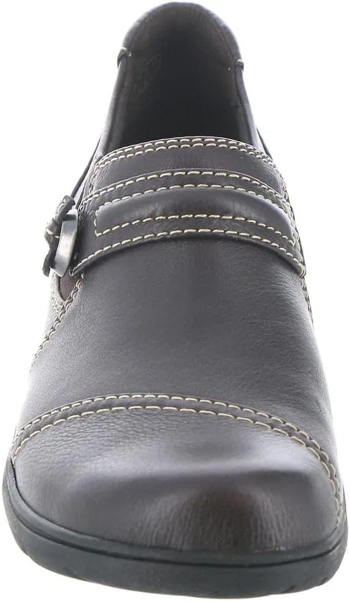 Туфли Clarks Women's Carleigh Pearl Slipper, Dark Brown Leather — фото 2