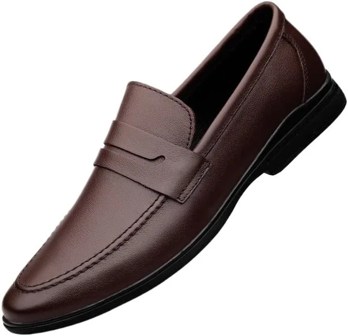 Лоферы мужские Slip On Oxford Brown UOPYNE
