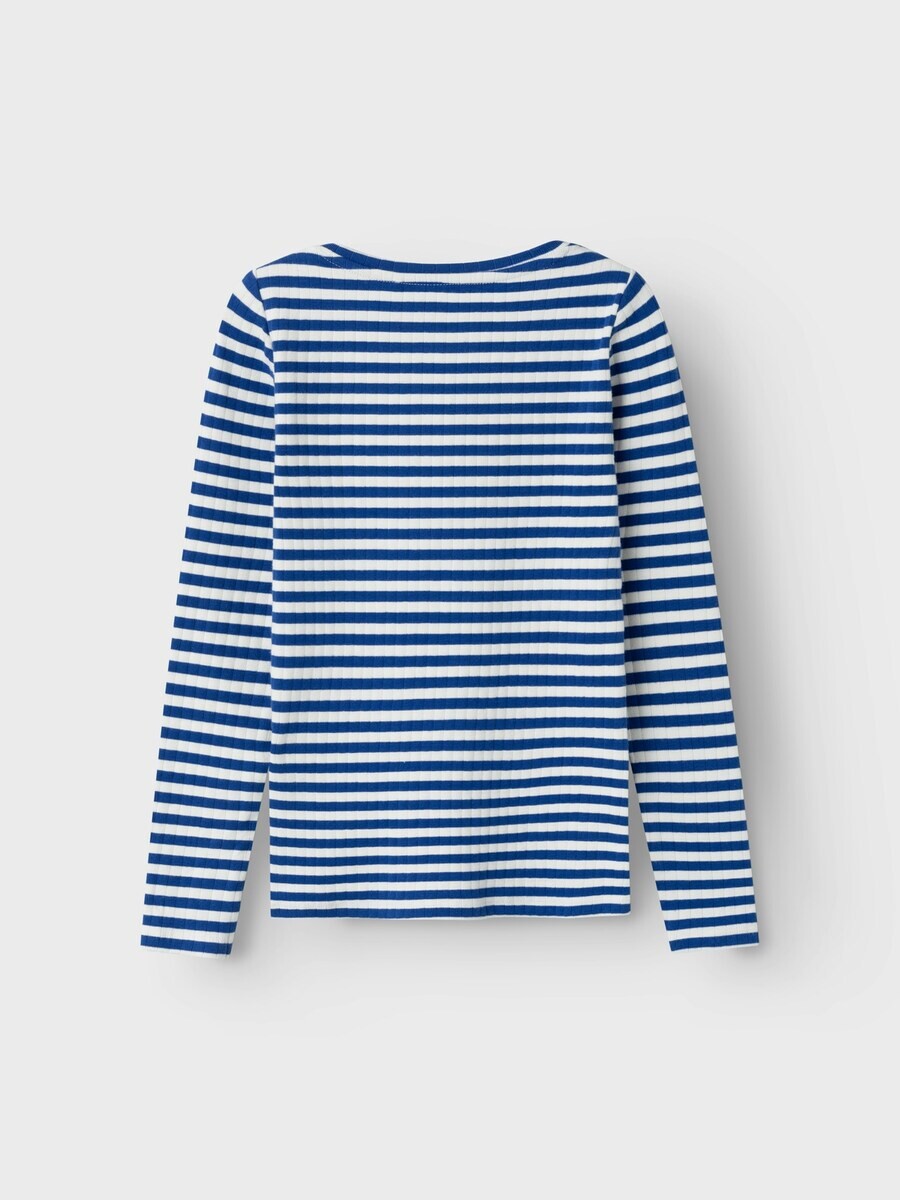 Лонгслив NAME IT Shirt NKFSuraja, цвет gentian/white — фото 2