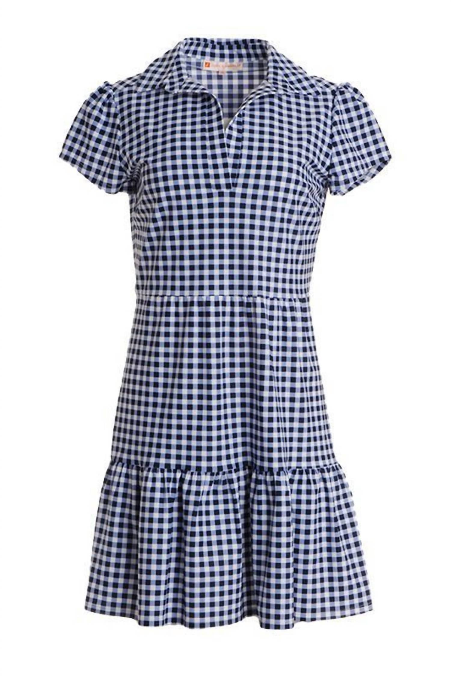 

Платье Giselle Gingham в темно-синем цвете JUDE CONNALLY