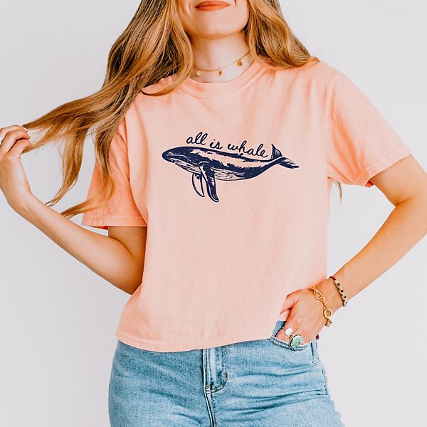 

Футболка All is whale sketched с принтом, женская, укороченная, oversize Simply Sage Market, Peachy, Зеленый, Футболка All is whale sketched с принтом, женская, укороченная, oversize Simply Sage Market, Peachy