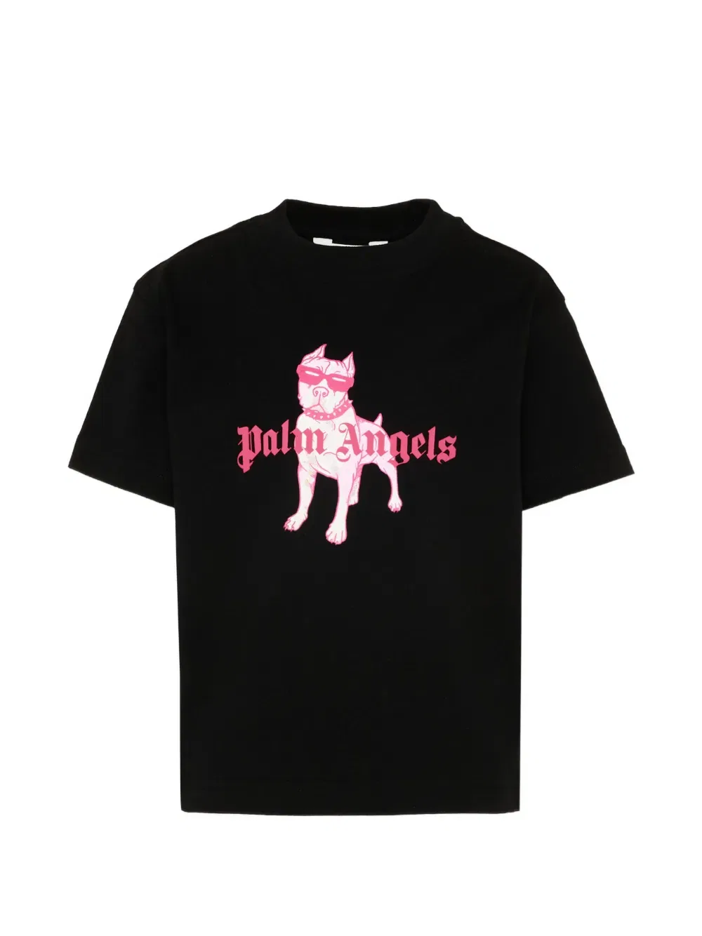 Футболка с коротким рукавом Palm Angels Kids, черный