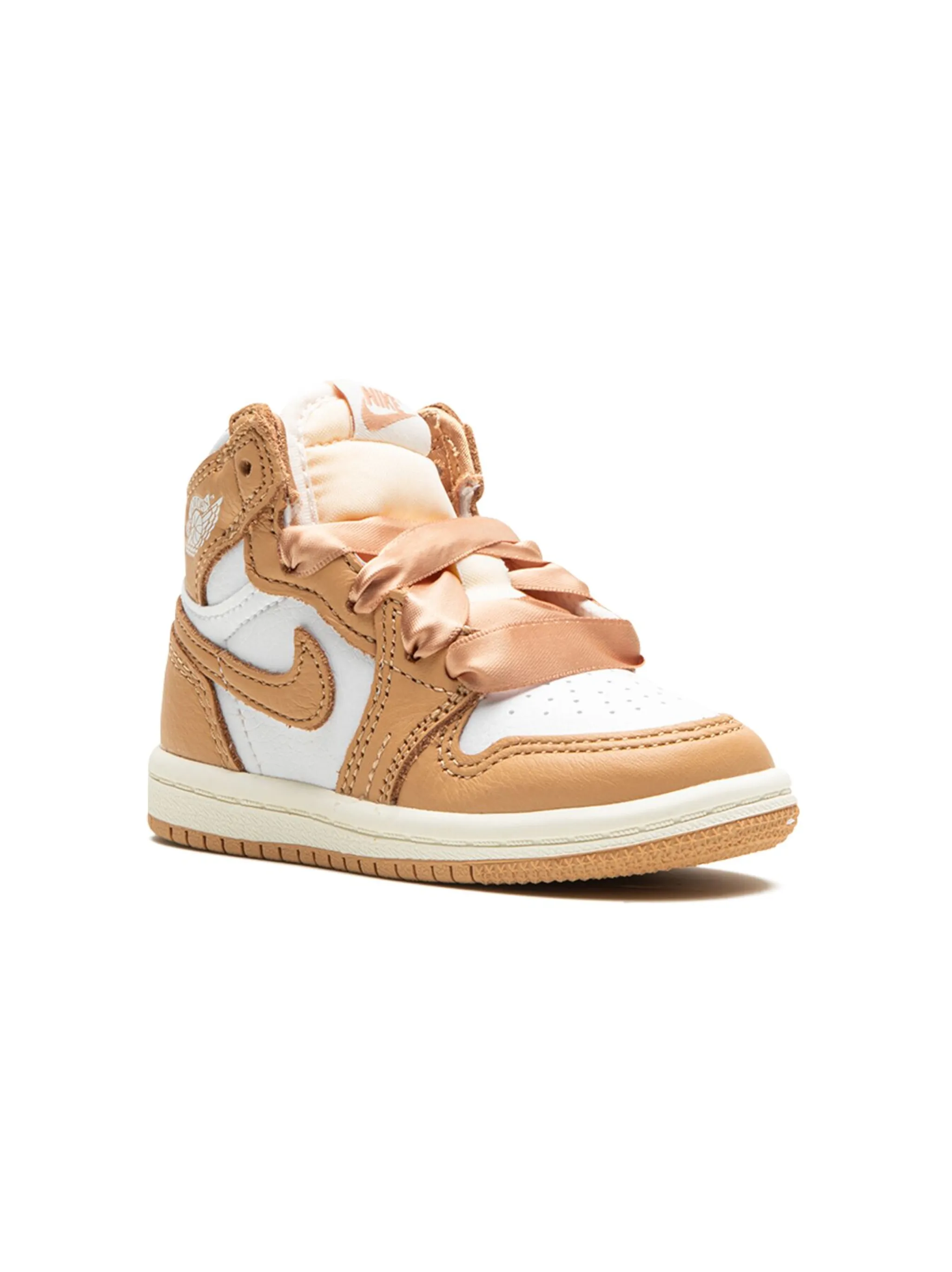 

Кроссовки Air Jordan 1 Retro High OG Praline Jordan Kids, белый