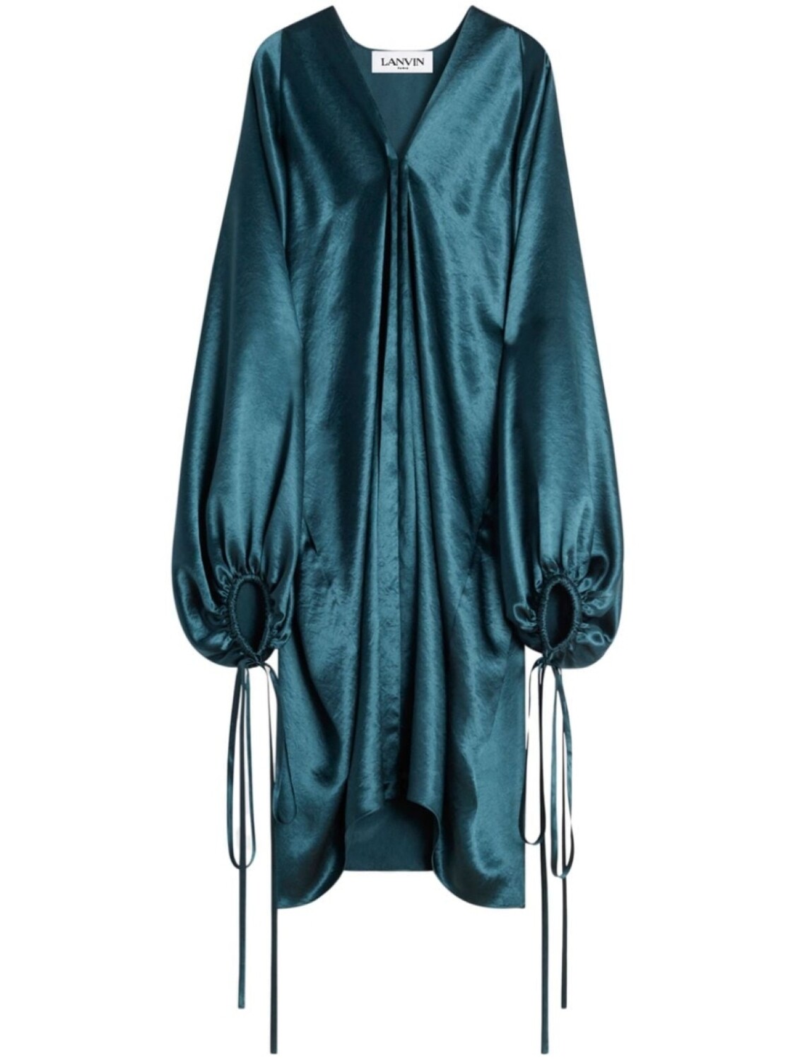 

Lanvin атласное платье миди, синий