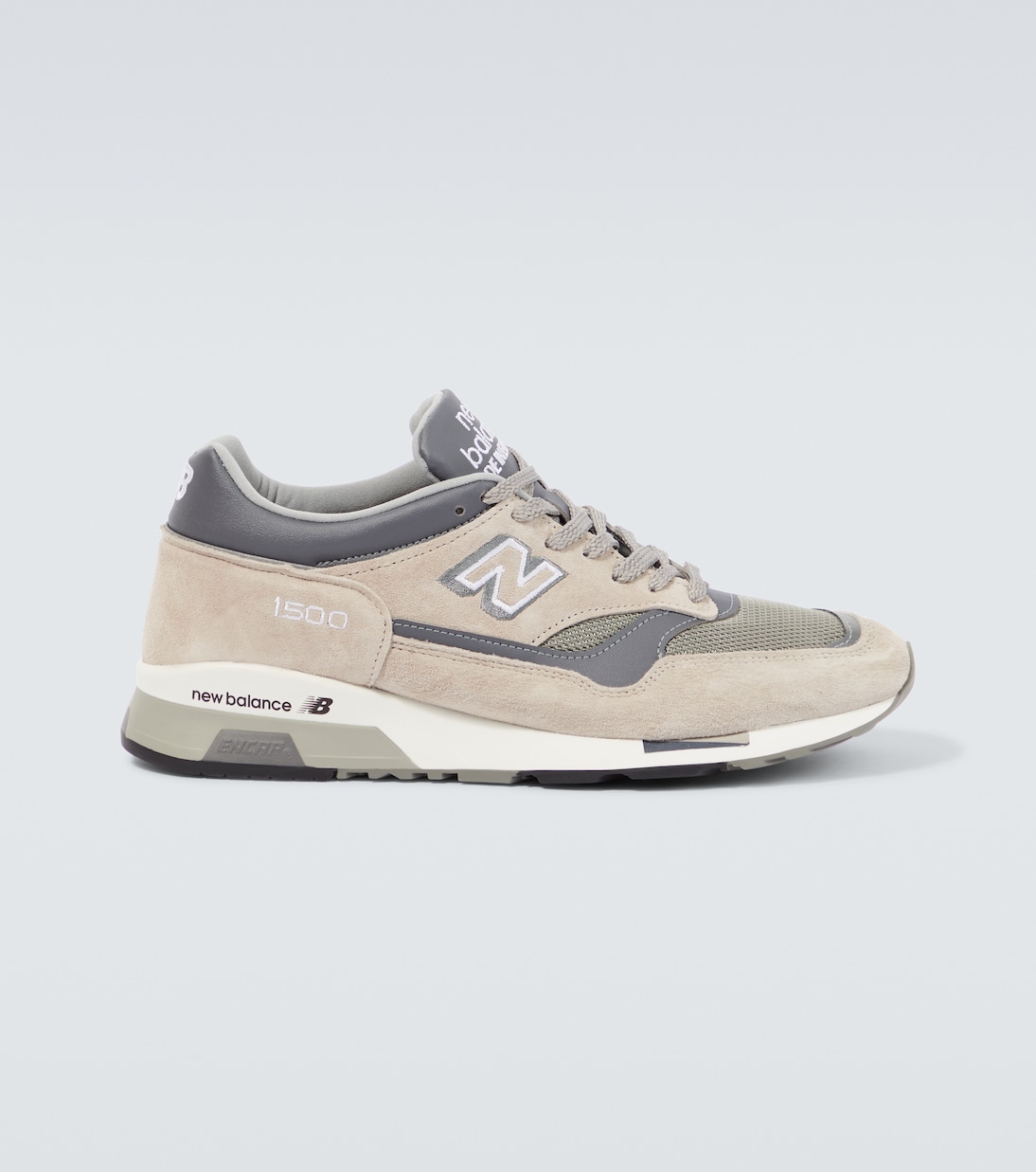 

Кожаные кроссовки Made in UK 1500 New Balance, серый