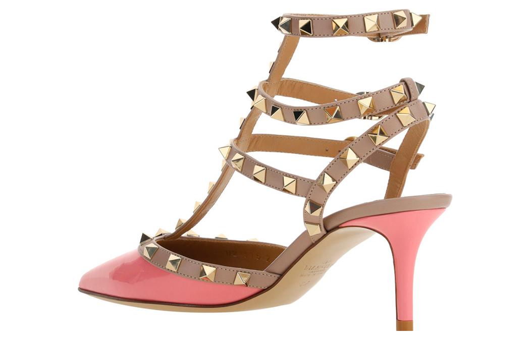 Гаравени Рокстад 65мм Туфли-лодочки Valentino, Розово-коричневый