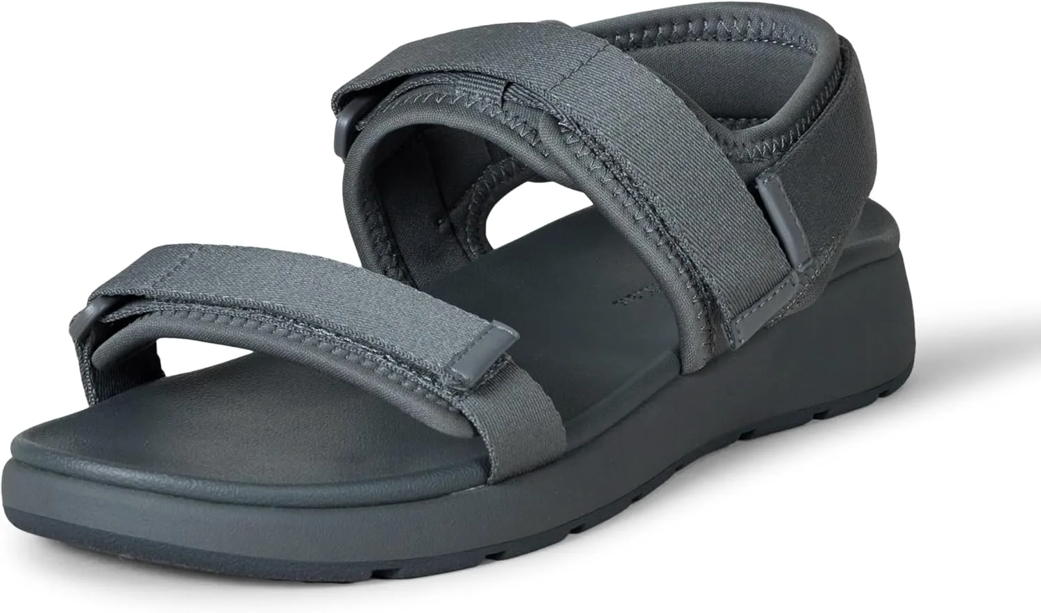 Шлепанцы Amazon Essentials Men's Adjustable Triple Strap Sandal, серый