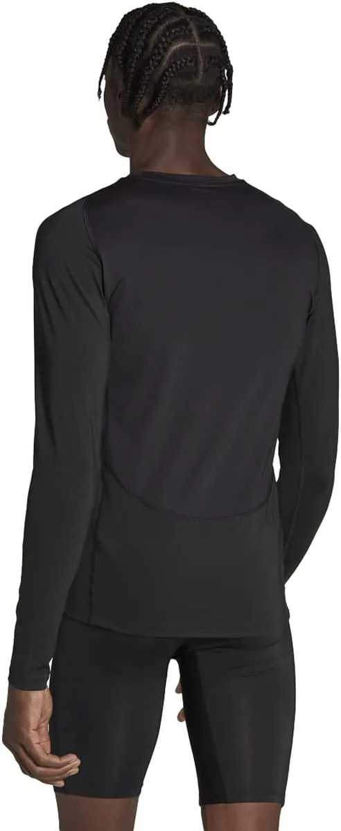 Футболка с длинным рукавом Adidas Techfit, черный — фото 2