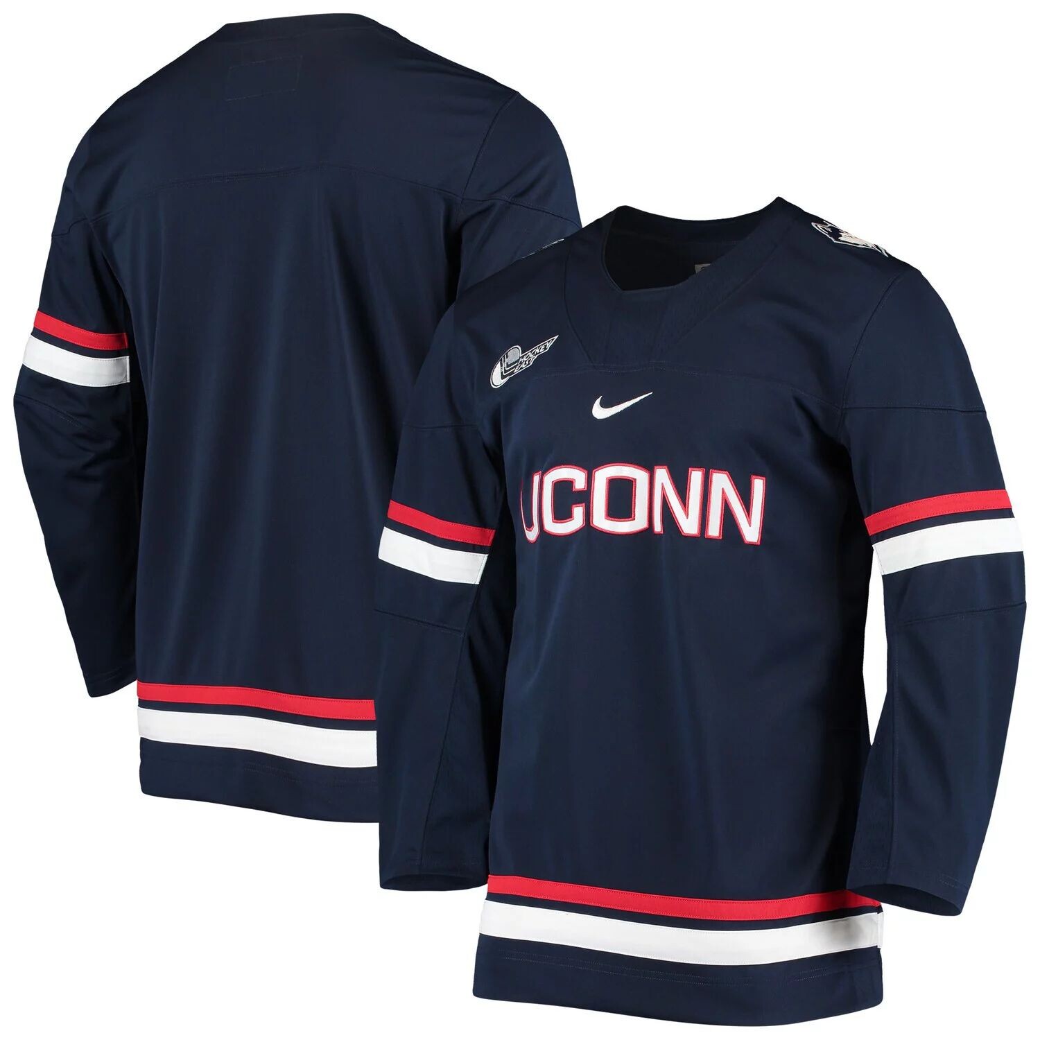 

Мужская темно-синяя копия хоккейной майки UConn Huskies Nike, Синий, Мужская темно-синяя копия хоккейной майки UConn Huskies Nike