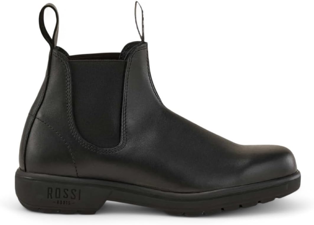 

Кожаные челси Rossi Endura 303 для Австралии, унисекс, прочные ботинки до щиколотки Infinity Leather, черный