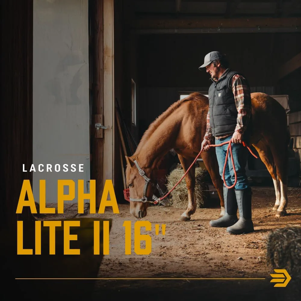 Мужские водонепроницаемые утепленные ботинки LaCrosse Alpha Lite II CW - прочная, легкая и комфортная обувь для активного отдыха, черный — фото 2