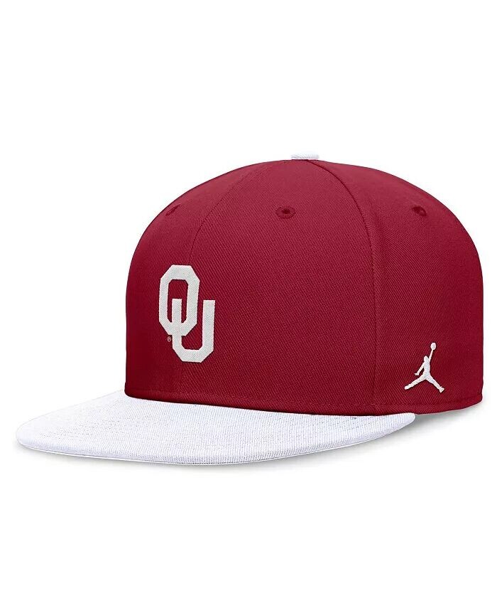 

Мужская темно-красная/белая кепка с логотипом команды Oklahoma Sooners Jordan
