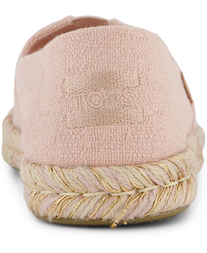 Женские эспадрильи Alpargata Rope 2.0 на плоской подошве без шнуровки TOMS, розовый — фото 3