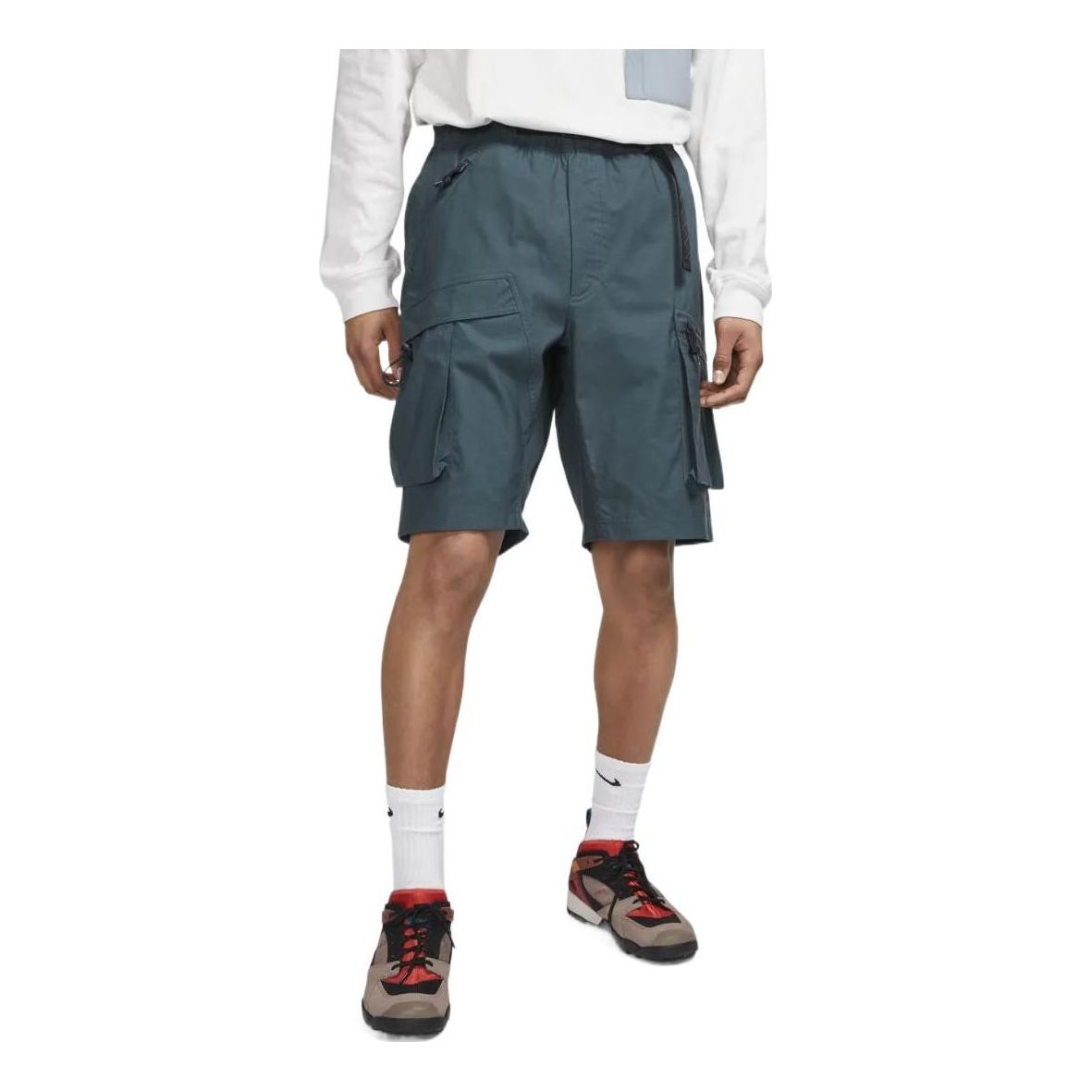 

Спортивные шорты Men's Nike Solid Color Casual Straight Shorts Dark Green BQ7285-328, зеленый