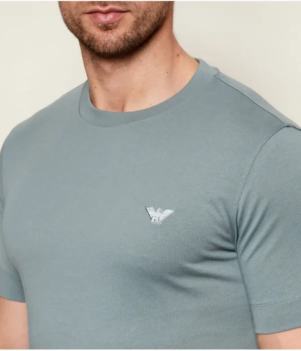 Футболка slim fit Emporio Armani, синий — фото 4