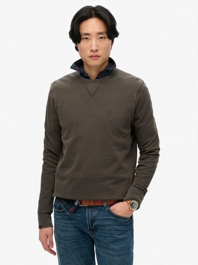 

Классический базовый свитшот Superdry, Washed Black