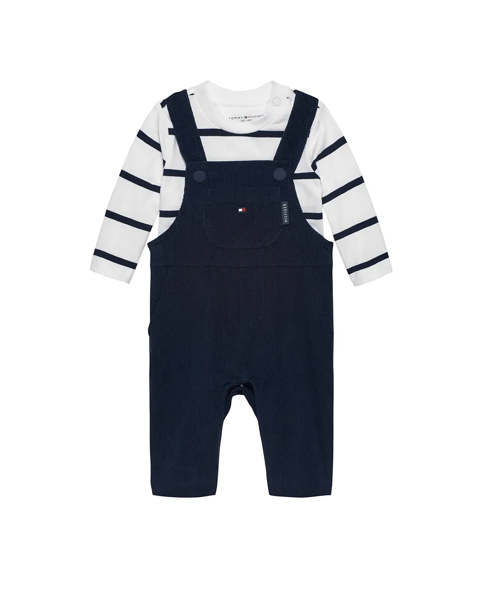 

Набор для мальчика комбинезон и футболка Tommy Hilfiger, синий