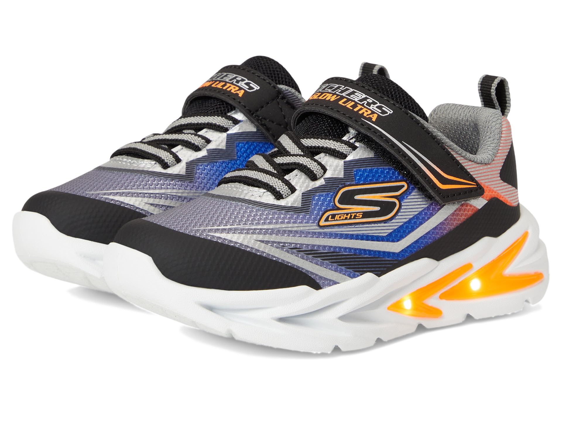 

Кроссовки SKECHERS KIDS Flex-Glow Ultra 400139N, цвет Black/Silver