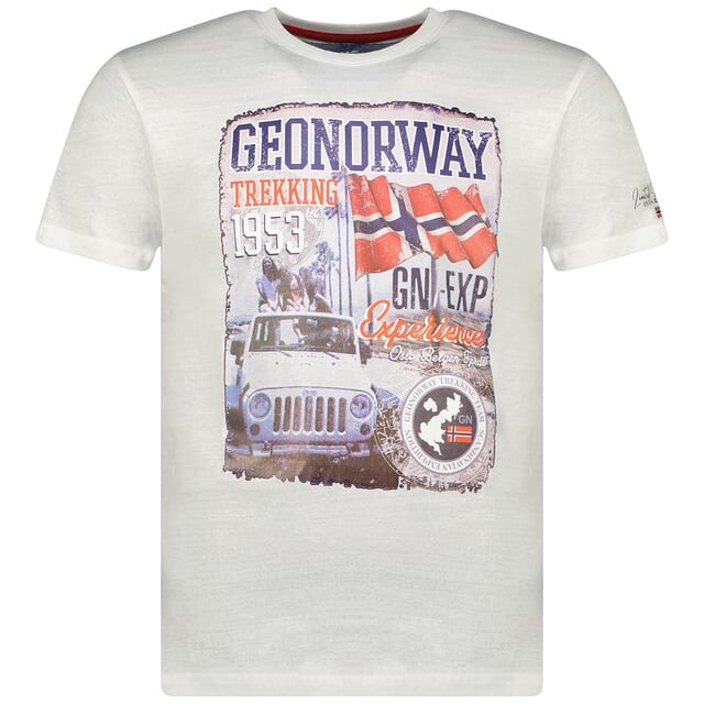 

Футболка Jalibu с короткими рукавами Geographical Norway, белый