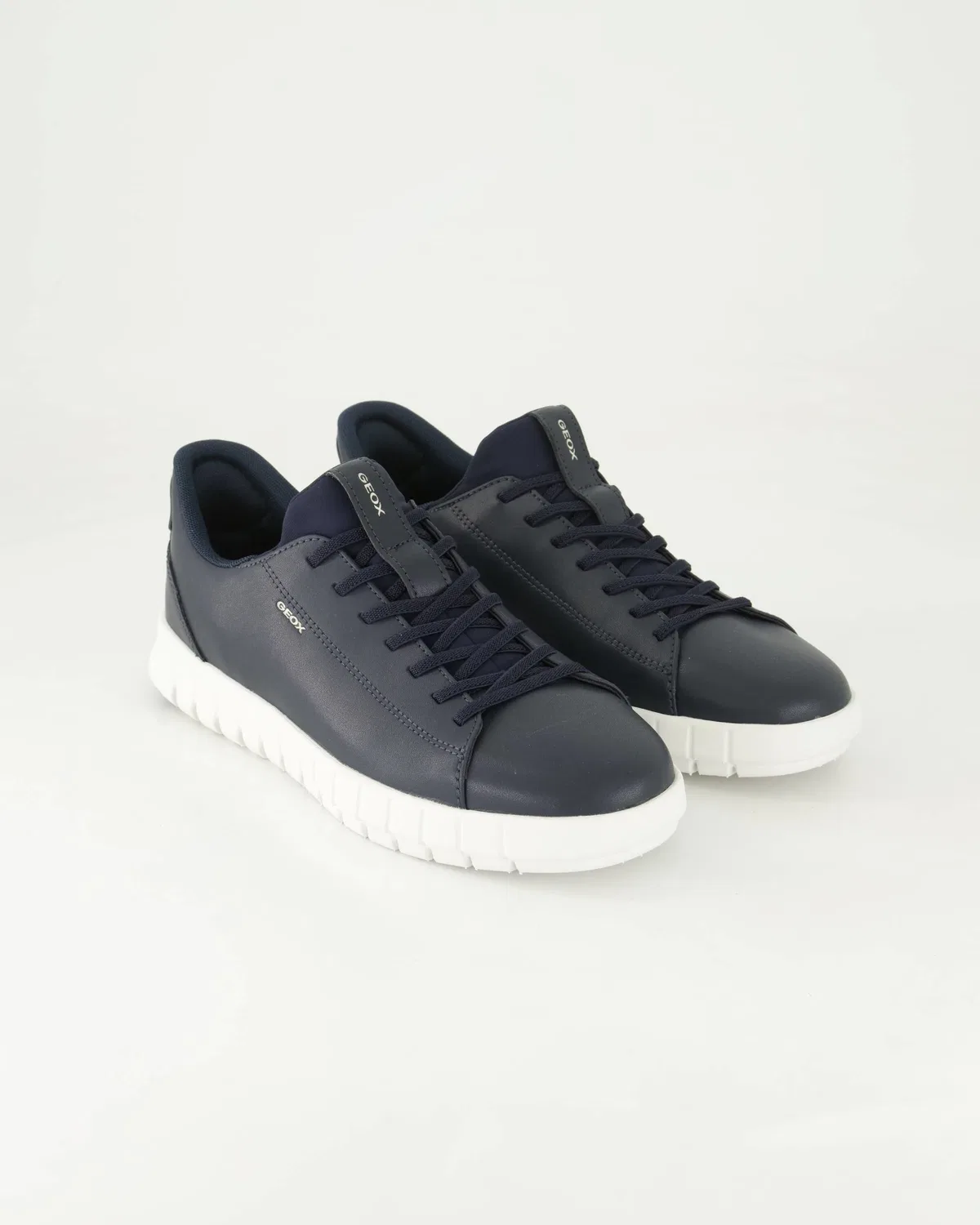 Кроссовки Slip-On, кожаные Geox, синий