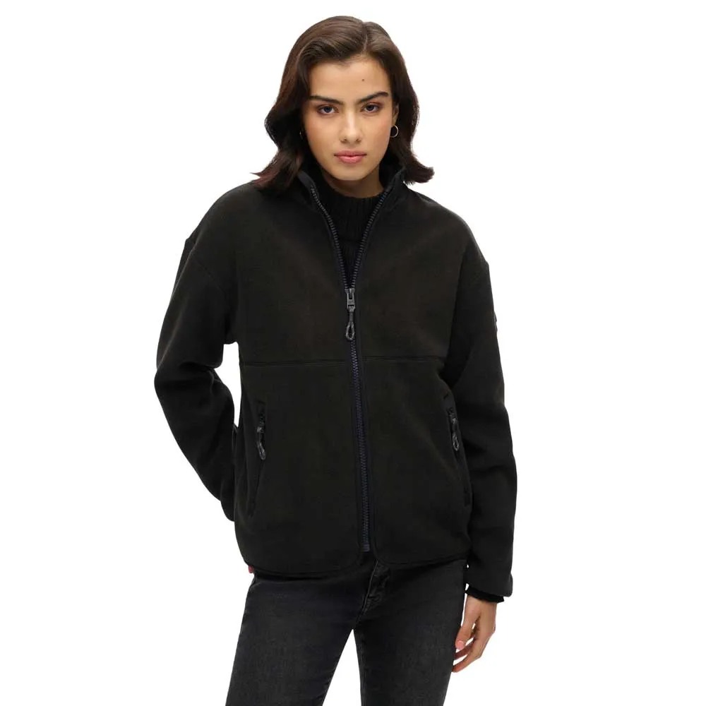 

Толстовка Superdry Active Fleece full zip, черный