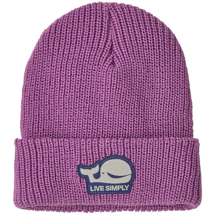 

Шапочка с логотипом - для младенцев Patagonia, Live Simply Whale Patch/Brisk Purple
