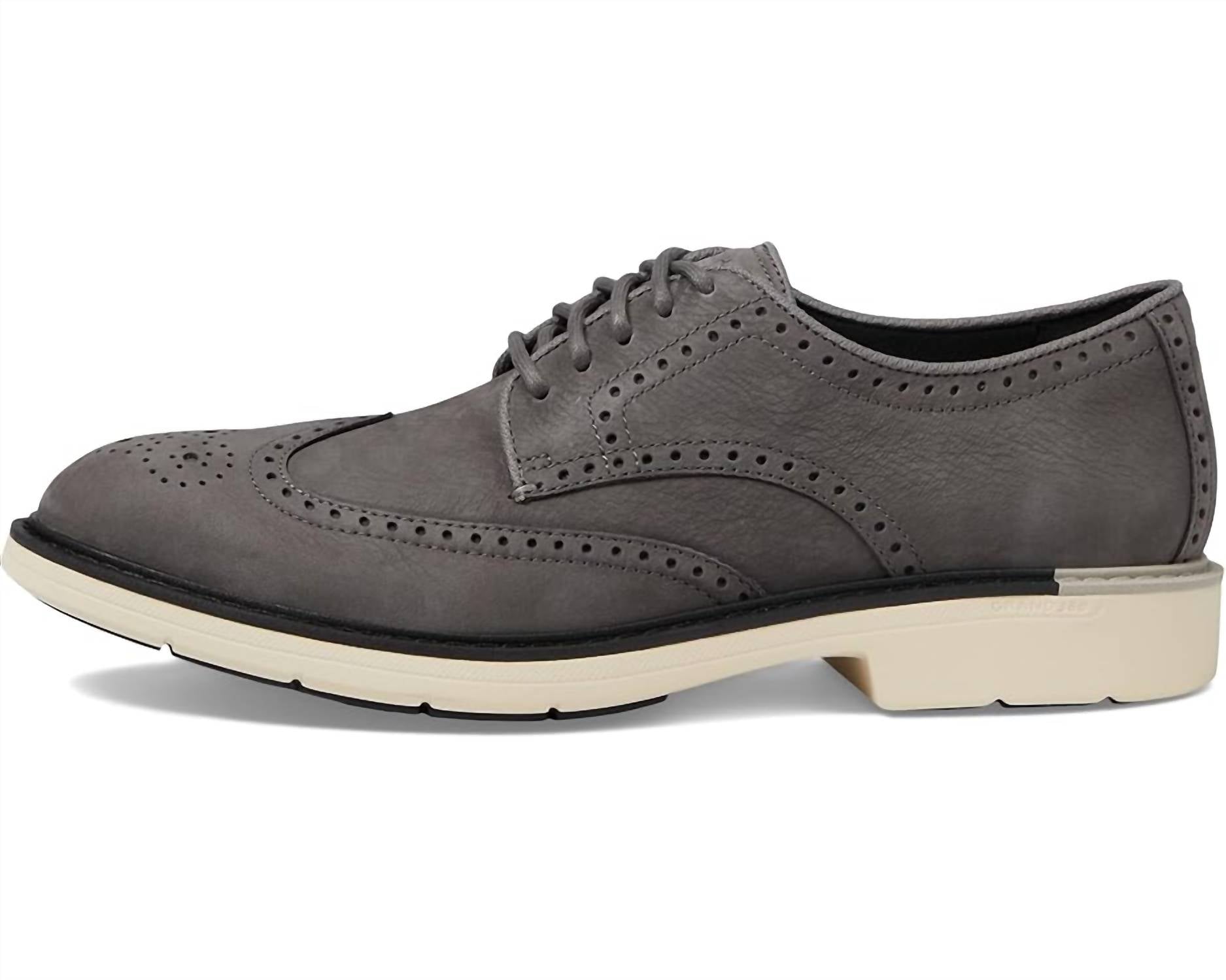 Мужские оксфордские туфли Wing из нубука Tornado Cole Haan, Tornado Nubuck — фото 2