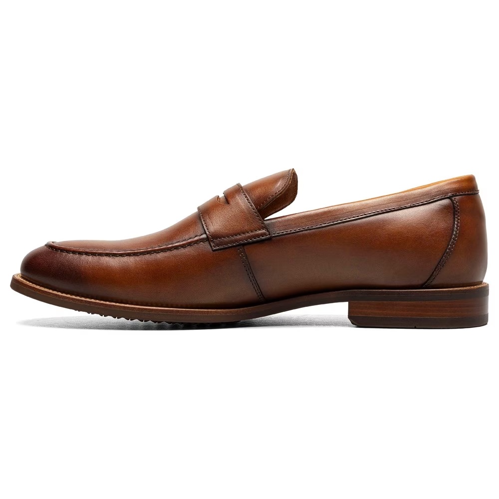 Туфли мокасины с мокасинным носом Rucci Florsheim, cognac — фото 4