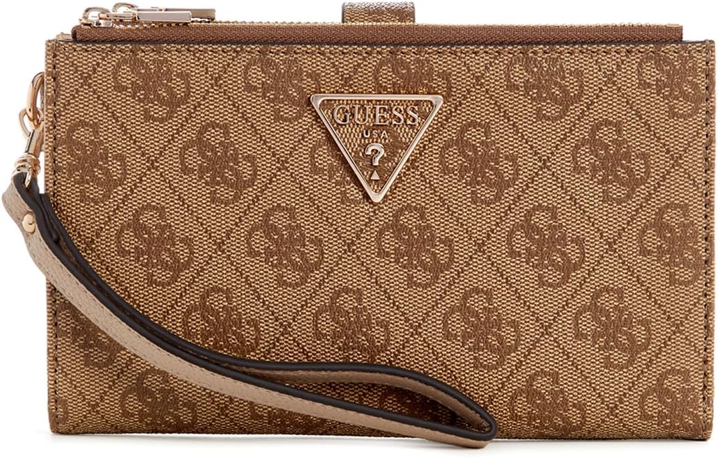 

GUESS женский кошелек Laurel Double Zip Organizer, Latte Logo
