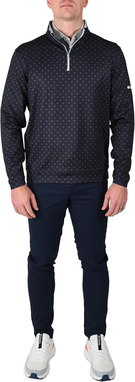 

Columbia Golf мужская толстовка Omni-Wick Printed Wickhams Hills, Printed Collegiate Navy